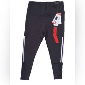 Adidas Women’s size M Leggings 3-Stripe High-Rise Tight with Mesh NWT